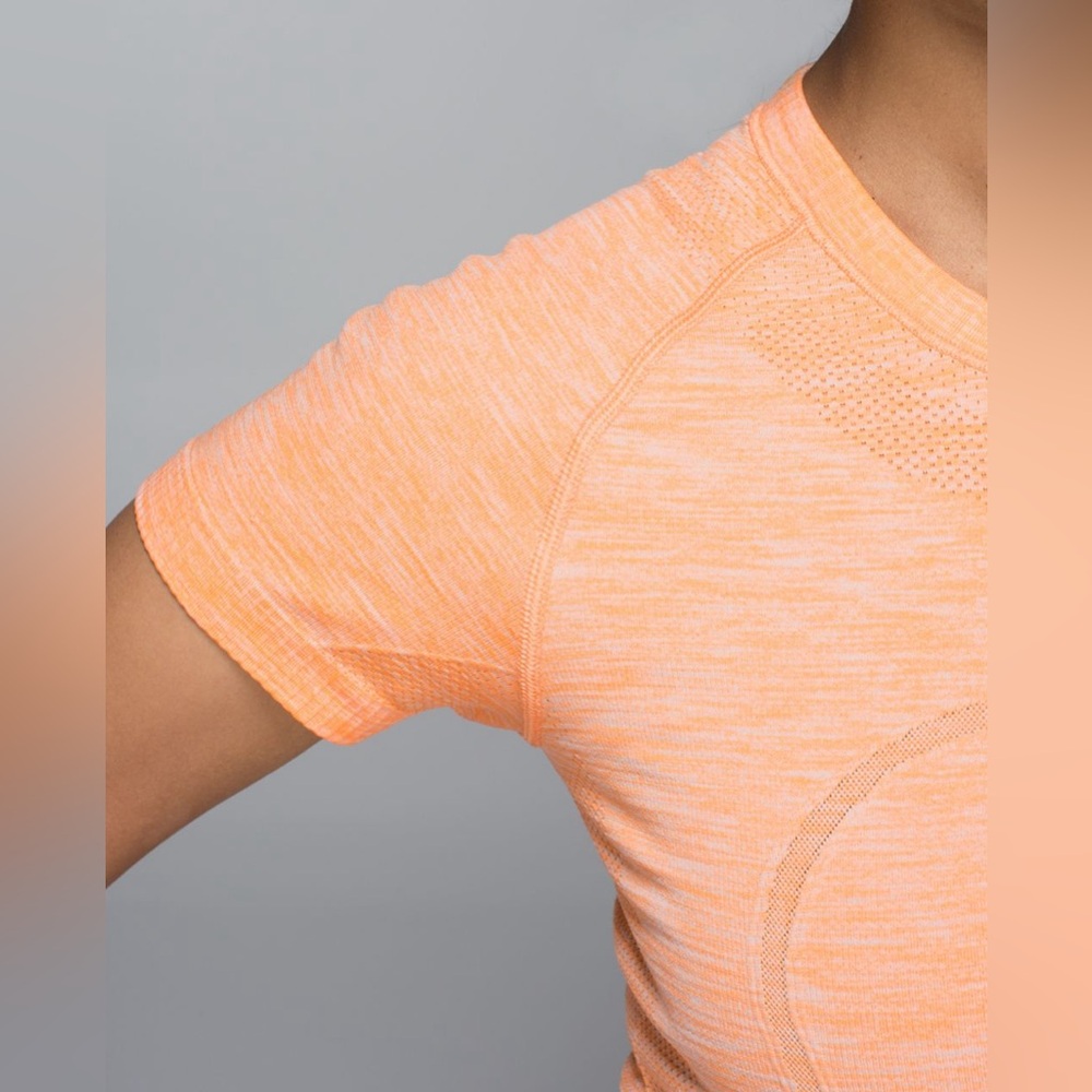lululemon athletica Orange Short Sleeve Tee - Picture 5 of 10